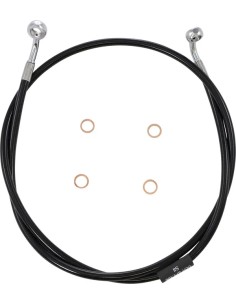 Schwarzes Geflochtenes Bremsleitungs-Kit