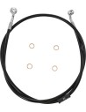 Schwarzes Geflochtenes Bremsleitungs-Kit