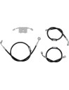 Schwarzes Geflochtenes Bremsleitungs-Kit