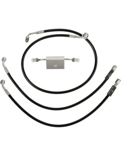 Schwarzes Geflochtenes Bremsleitungs-Kit