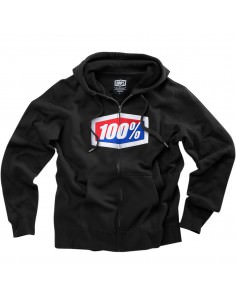 100% OFFIZIELLER FULL-ZIP KAPUZENPULLI SCHWARZ