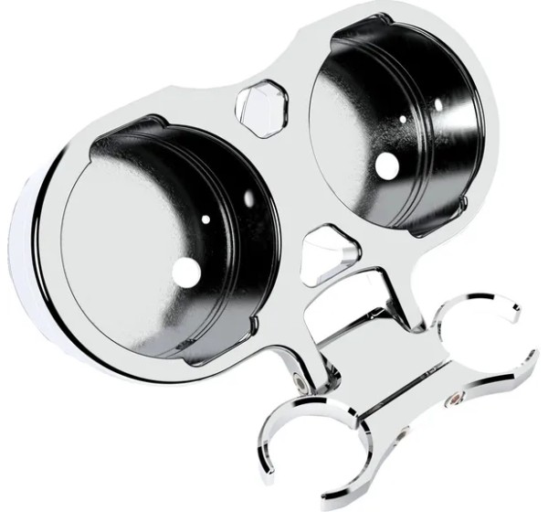 LA CHOPPERS Verbinder & Anschlüsse - GAUGE MOUNT T-BAR DUAL 1 CHROM