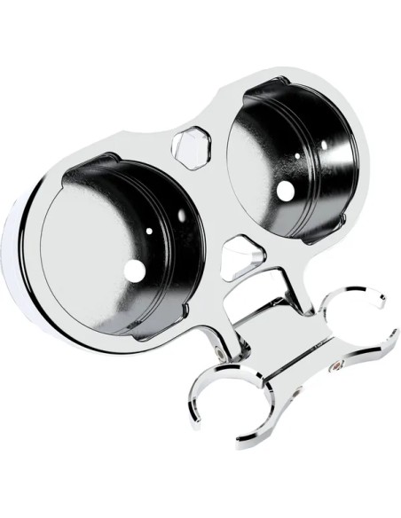 LA CHOPPERS Verbinder & Anschlüsse - GAUGE MOUNT T-BAR DUAL 1.5 CHR