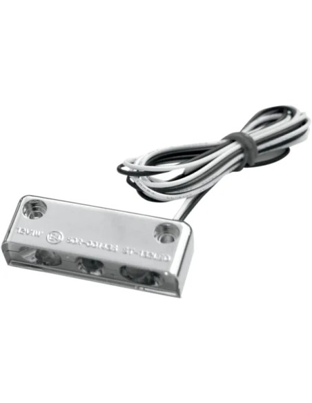 ACCUTRONIX Kennzeichen - LIGHT LED STEP CHROME