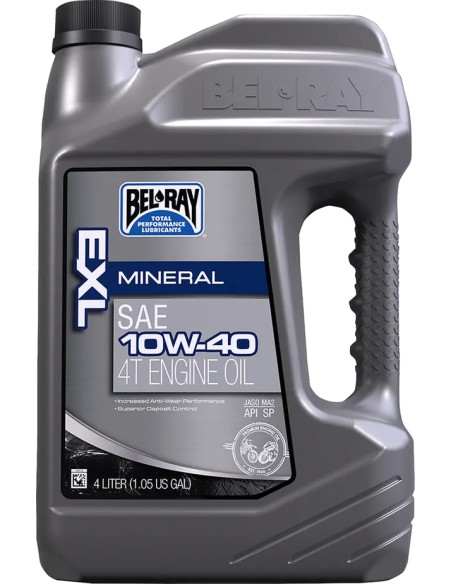 BEL-RAY Öl- und Schmierstoffe - OIL EXL MINERAL 4T 10W-40 4L
