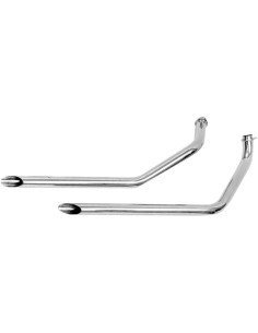 Staggered Dual schräg geschnittene Drag Auspuffanlage