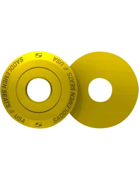 SADDLEMEN Montagematerial & Zubehör - SEAT FENDER WASHER YELLOW
