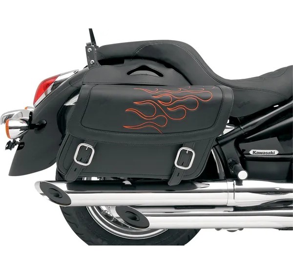 SADDLEMEN Satteltaschen - SADDLEBAG FLAME ORG LG