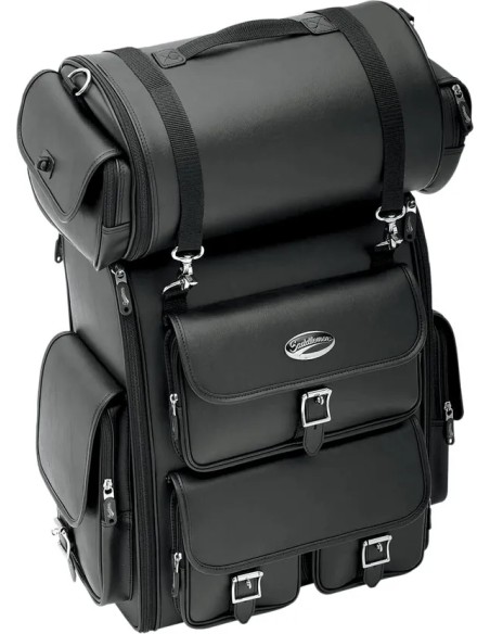SADDLEMEN Sissybar-Taschen für Harley Davidson FLD 1690 2012
