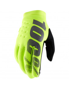 100% BRISKER COLD WEATHER HANDSCHUHE FLO GELB/SCHWARZ