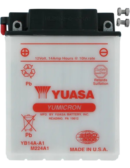 YUASA Batterien für YAMAHA YFM 350 FW 4X4 1987-1997