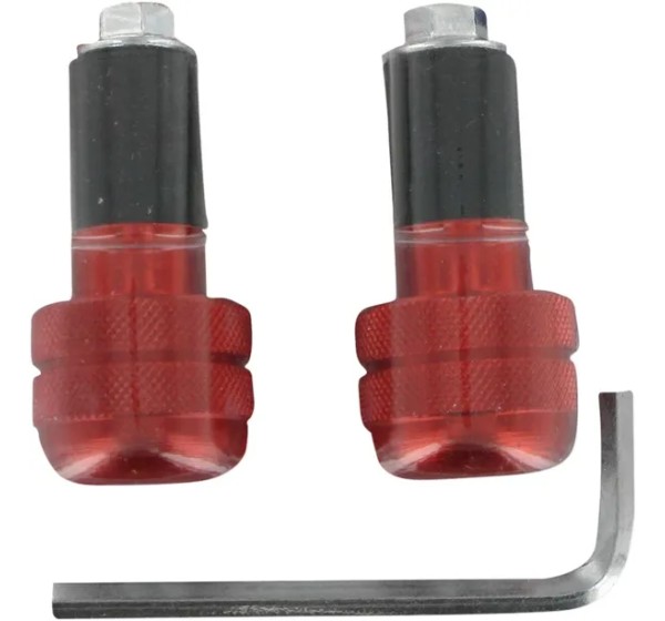 K&S TECHNOLOGIES Stummellenker & Lenkerenden - ANTI-VIBRATN BAR END RED