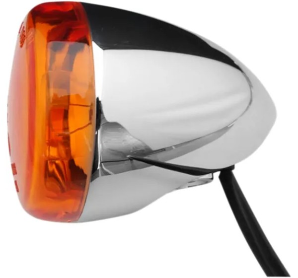 K&S TECHNOLOGIES Blinker - TURN SIGNAL AMBER CHR HD F/R