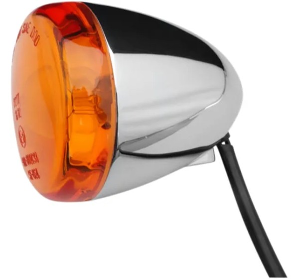 K&S TECHNOLOGIES Blinker - TURN SIGNAL AMBER CHR HD F/R