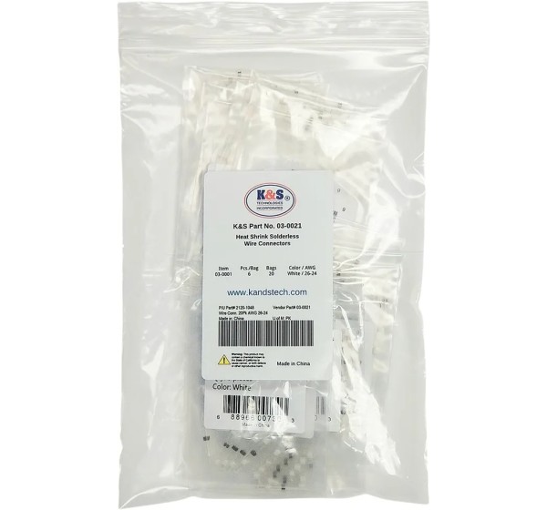 K&S TECHNOLOGIES Kabel & Schalter - WIRE CONN 20PK AWG26-24