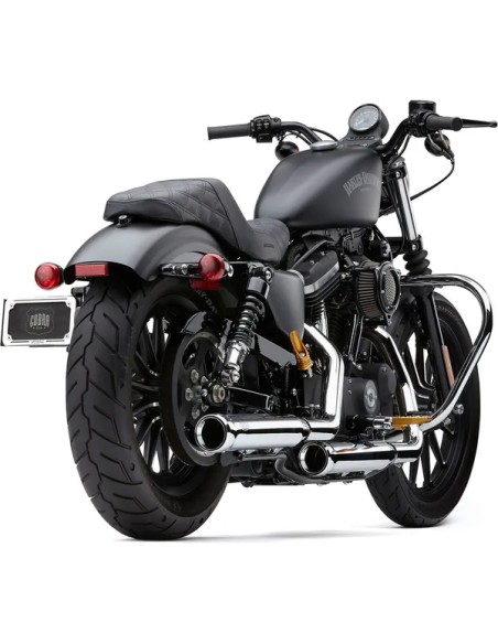COBRA Endschalldämpfer für Harley Davidson XL 1200 X ABS 2014-2022