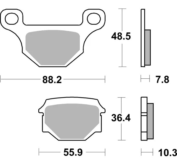 SBS Bremsbeläge & Bremsbacken - Detailansicht