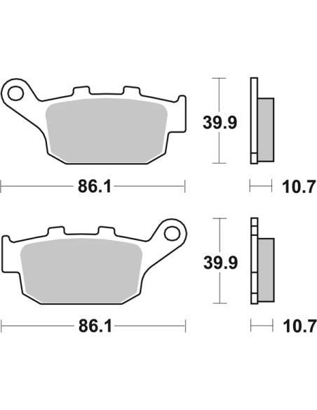 SBS Bremsbeläge & Bremsbacken - Detailansicht