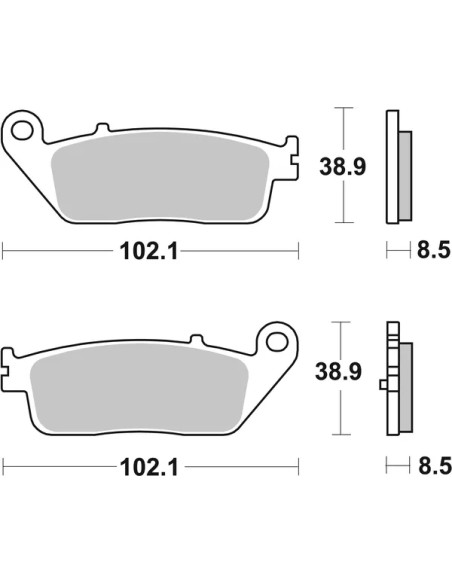 SBS Bremsbeläge & Bremsbacken - Detailansicht