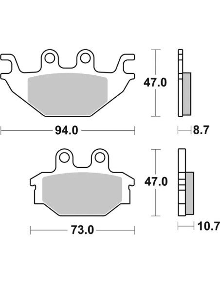 SBS Bremsbeläge & Bremsbacken - Detailansicht