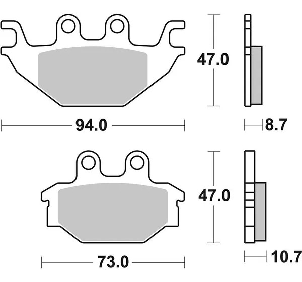 SBS Bremsbeläge & Bremsbacken - Detailansicht