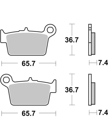 SBS Bremsbeläge & Bremsbacken - Detailansicht