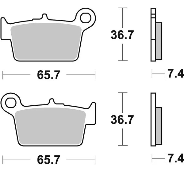 SBS Bremsbeläge & Bremsbacken - Detailansicht
