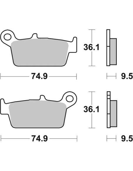 SBS Bremsbeläge & Bremsbacken - Detailansicht