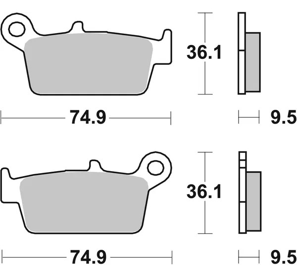 SBS Bremsbeläge & Bremsbacken - Detailansicht