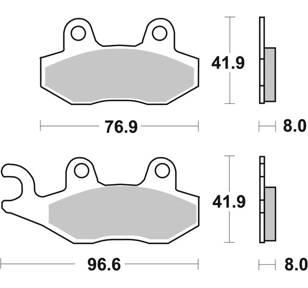 SBS Bremsbeläge & Bremsbacken - Detailansicht