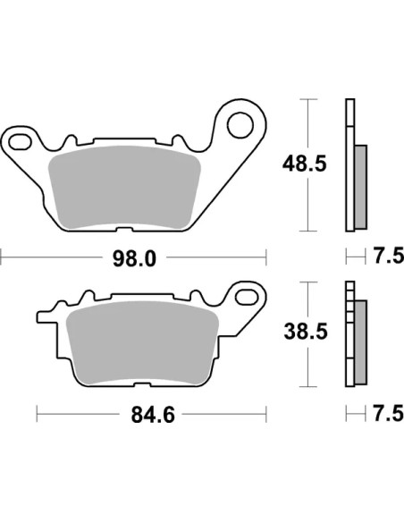 SBS Bremsbeläge & Bremsbacken - Detailansicht