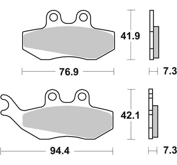 SBS Bremsbeläge & Bremsbacken - Detailansicht