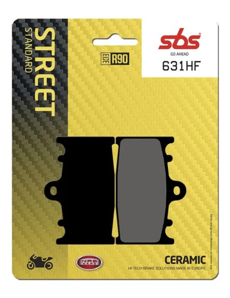SBS Bremsbeläge & Bremsbacken für KAWASAKI ZZR 600 1990-2007