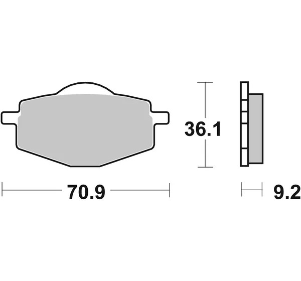 SBS Bremsbeläge & Bremsbacken - Detailansicht