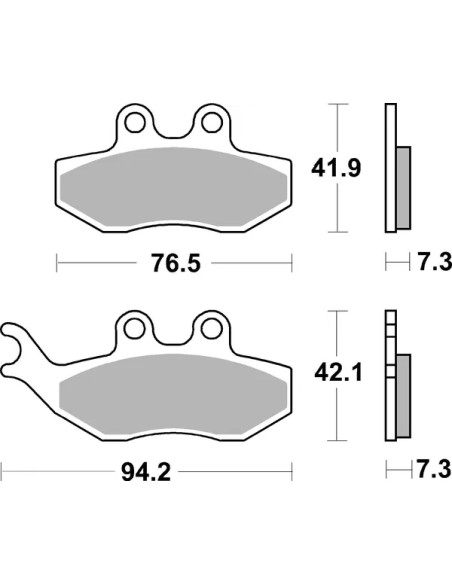 SBS Bremsbeläge & Bremsbacken - Detailansicht