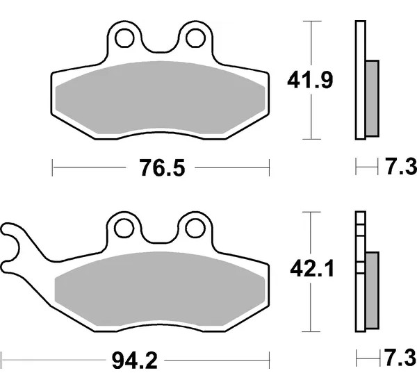 SBS Bremsbeläge & Bremsbacken - Detailansicht