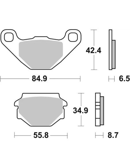 SBS Bremsbeläge & Bremsbacken - Detailansicht