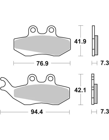 SBS Bremsbeläge & Bremsbacken - Detailansicht