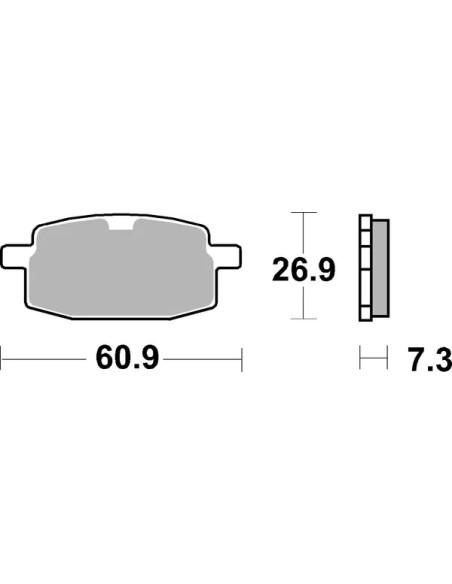 SBS Bremsbeläge & Bremsbacken - Detailansicht