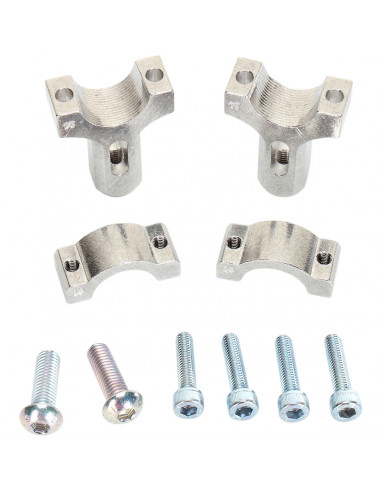 MOOSE RACING ERSATZ MONTAGEKLAMMER LENKERERHEBUNG SILBER MOOSE RACING ERSATZ MONTAGEKLAMMER LENKERERHEBUNG SILBER