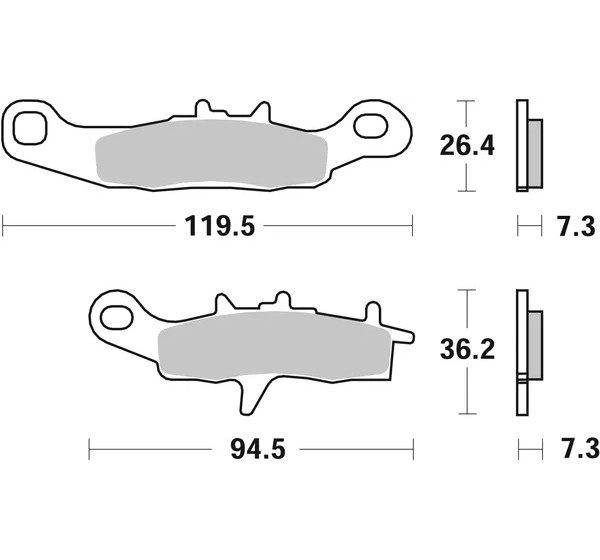 SBS Bremsbeläge & Bremsbacken - Detailansicht