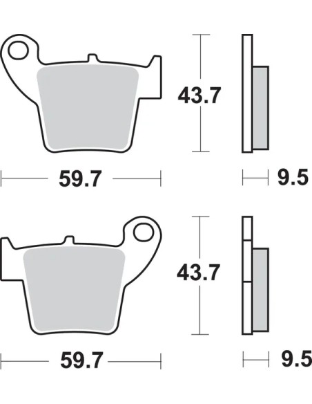 SBS Bremsbeläge & Bremsbacken - Detailansicht
