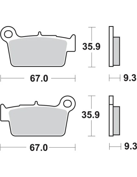 SBS Bremsbeläge & Bremsbacken - Detailansicht