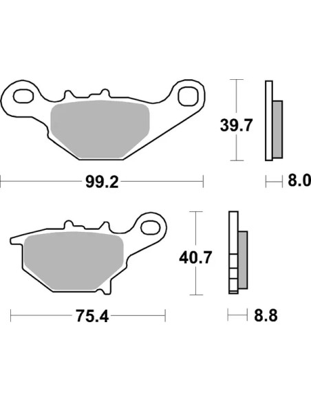 SBS Bremsbeläge & Bremsbacken - Detailansicht