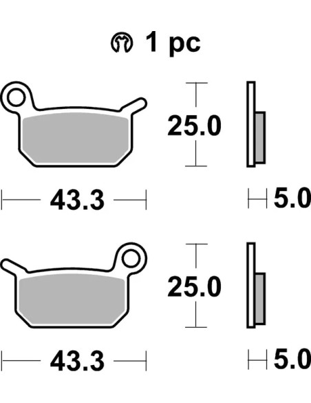 SBS Bremsbeläge & Bremsbacken - Detailansicht