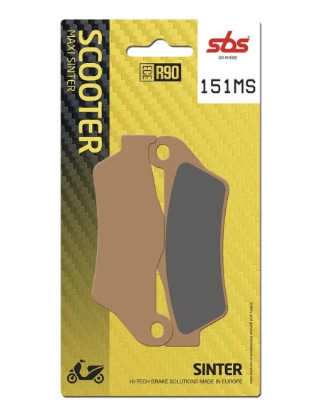 SBS Bremsbeläge & Bremsbacken für GILERA NEXUS 500 2004-2012