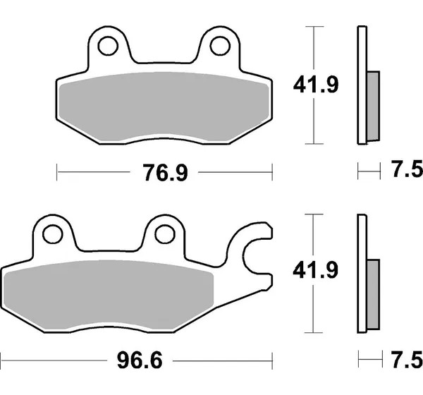 SBS Bremsbeläge & Bremsbacken - Detailansicht