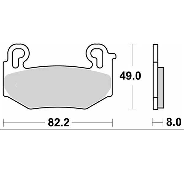 SBS Bremsbeläge & Bremsbacken - Detailansicht