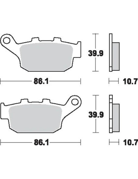 SBS Bremsbeläge & Bremsbacken - Detailansicht