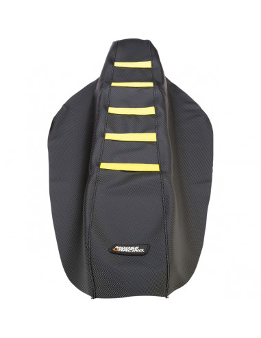 MOOSE RACING GERIPPTER SITZBANKBEZUG SCHWARZ/GELB Bild 2 MOOSE RACING GERIPPTER SITZBANKBEZUG SCHWARZ/GELB Bild 2